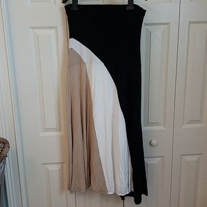 Inc strapless multi color dress